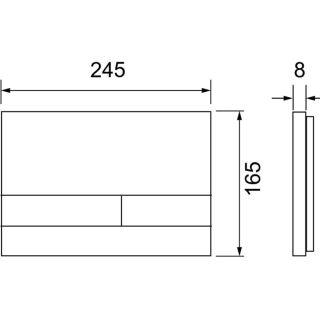 Клавиша смыва TECE TECESpring square S240850 белый